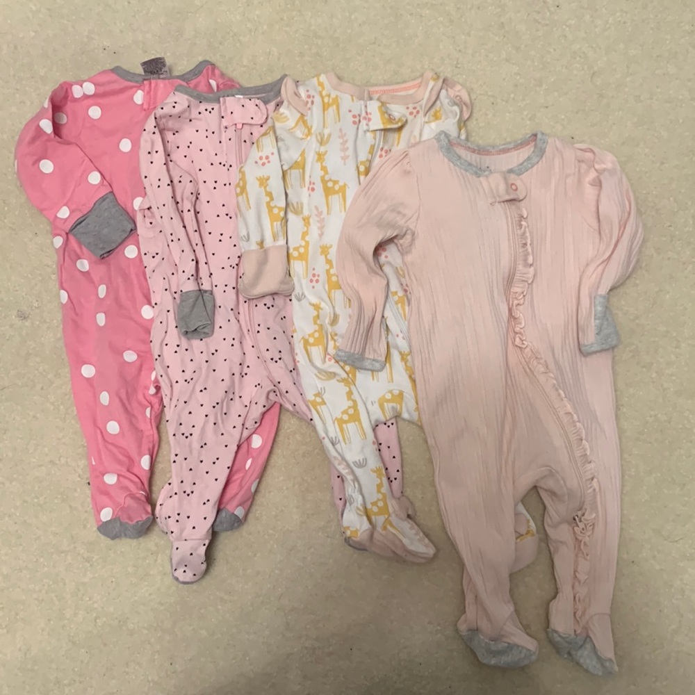 0-3 Month Baby Footie Bundle